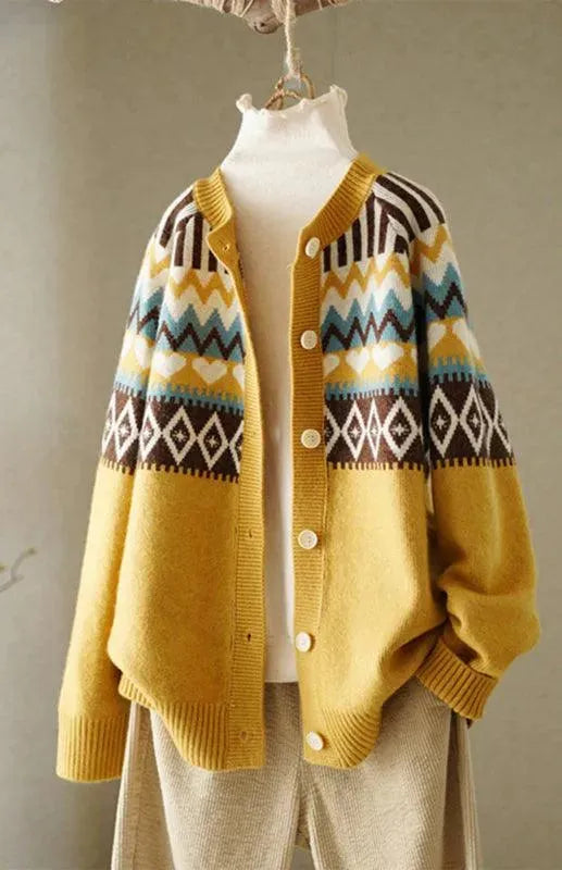 Loose Ladies Cardigan Sweater - Cardigan Sweater - LeStyleParfait