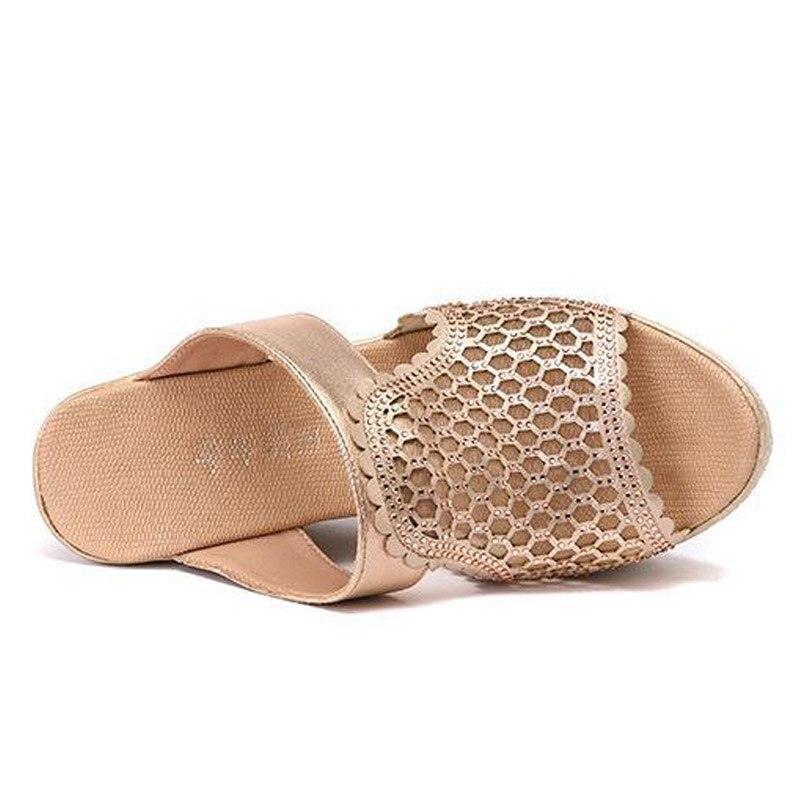 Mesh Summer Wedge Sandal Shoes - Wedge Shoes - LeStyleParfait Kenya