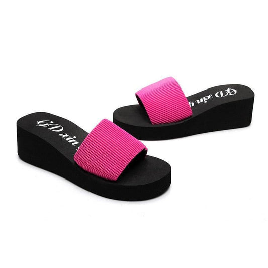 Muffins Slip-On Wedge Sandals - Wedge Shoes - LeStyleParfait Kenya