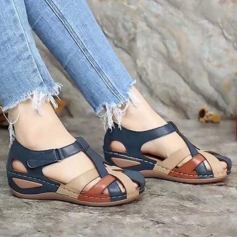 Multicolor Wedge Sandal Shoes - Wedge Shoes - LeStyleParfait Kenya