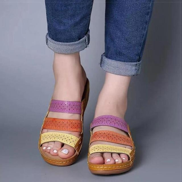 Slip On Summer Wedge Sandals - Wedge Shoes - LeStyleParfait Kenya
