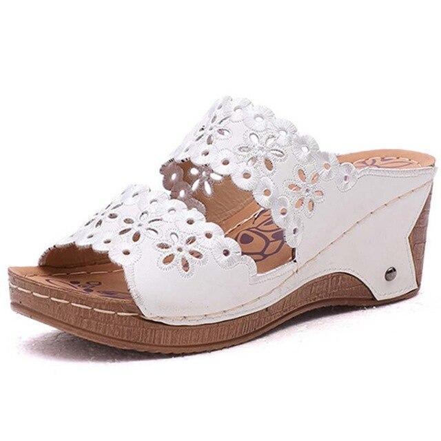 Slip-On Wedges Sandals - Wedge Shoes - LeStyleParfait Kenya