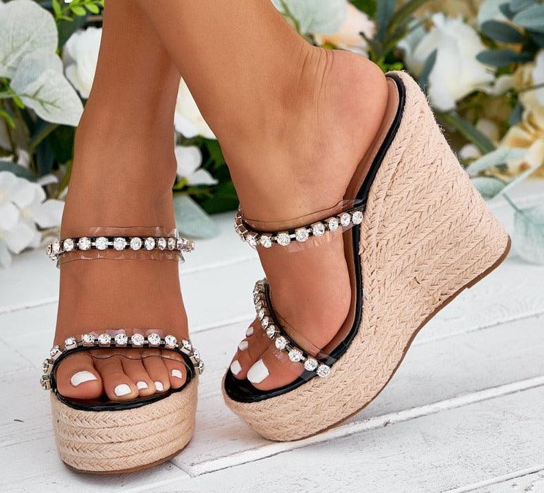 Summer Peep Toe Wedge Sandals - Wedge Shoes - LeStyleParfait Kenya