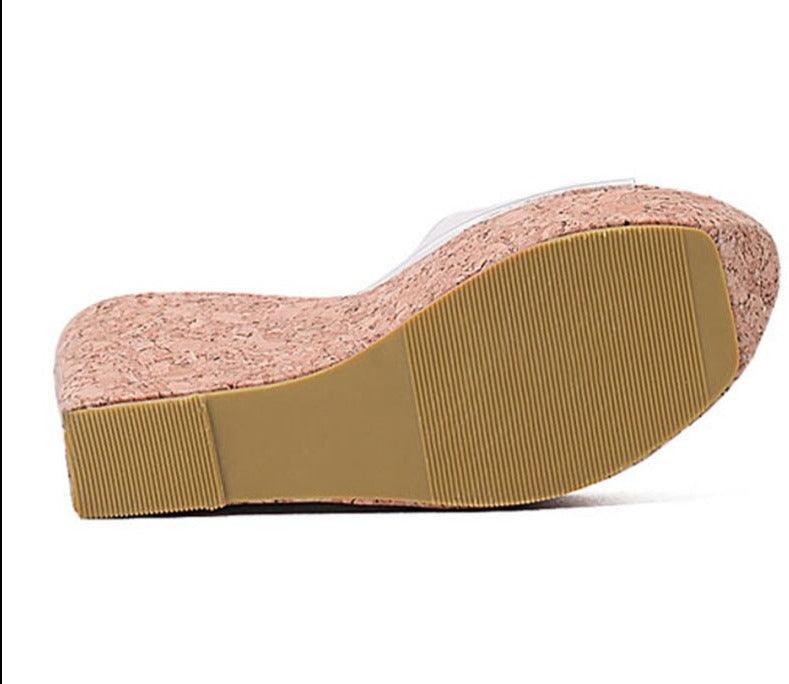 Transparent Wedge Sandals Shoes - Wedge Shoes - LeStyleParfait Kenya